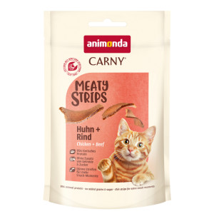 animonda Carny Adult Meaty Strips - Kurczak + wołowina, 50 g
