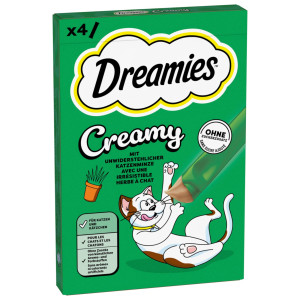 Dreamies Creamy Snacks  - Kocimiętka (44 x 10 g)