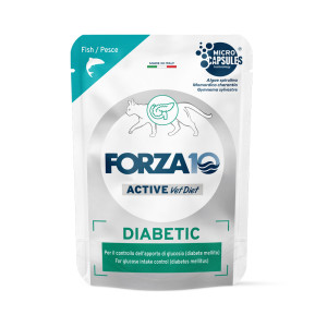 Forza 10 Diabetic Active Vet Diet dla kotów, 12 x 80 g - Ryba