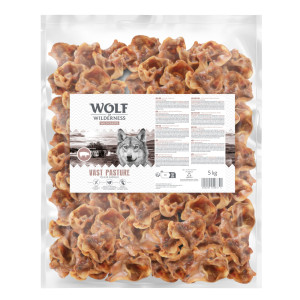 Wolf of Wilderness wieprzowe małżowiny uszne "Vast Pasture" - 5 kg