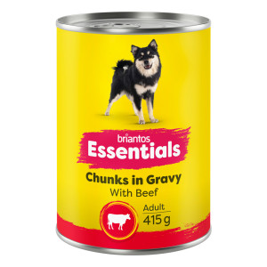 Briantos Essentials Chunks in Gravy, 12 x 415 g - Wołowina