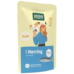 Green Petfood Adult Paté, 8 x 85 g - Śledź - Urine pH Control