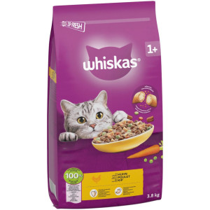 Whiskas 1+ z kurczakiem - 3,8 kg