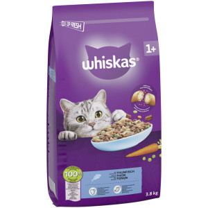 Whiskas 1+ z tuńczykiem - 3,8 kg