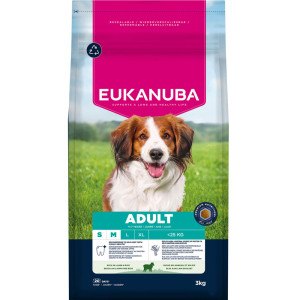 Eukanuba Premium Nutrition Adult Small & Medium Breed, jagnięcina i ryż - 2 x 3 kg