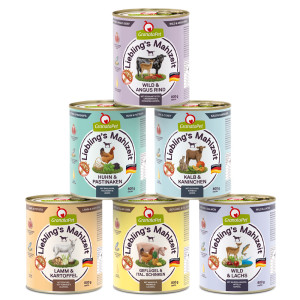 Pakiet mieszany GranataPet Liebling's Mahlzeit, 6 x 800 g - Pakiet mieszany I (6 smaków)