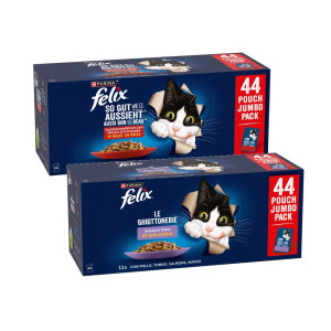 Megapakiet Felix Fantastic, w galarecie, So gut wie es aussieht, 88 x 85 g - Pakiet mieszany