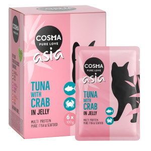Cosma Asia w galarecie, 6 x 100 g - Tuńczyk z krabami
