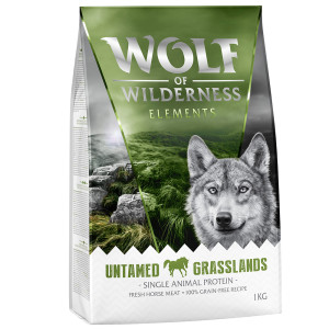 Wolf of Wilderness Monoprotein Sensitive "Untamed Grasslands", konina - bez zbóż - 5 x 1 kg