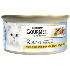 Gourmet Diamant, w sosie, 48 x 85 g - Filety z naturalnym mięsem kurczaka