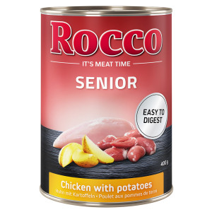 Megapakiet Rocco Senior, 24 x 400 g - Kurczak z ziemniakami