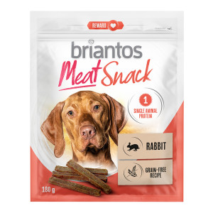 Briantos Meat Snacks, kaczka i królik, dla psów - Królik, 180 g