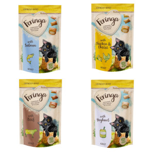 Mieszany pakiet próbny Feringa Crunchy Bites - Jogurt / Wołowina / Kurczak i ser / Łosoś (każde po 30 g)