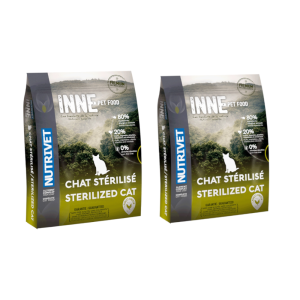 1,5 kg + 1,5 kg gratis! Nutrivet Inne Sterilised Cat, karma sucha dla kota, 2 x 1,5 kg - 1,5 kg + 1,5 kg gratis!