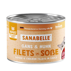 Sanabelle All Meat, 6 x 180 g - Gęsina i kurczak
