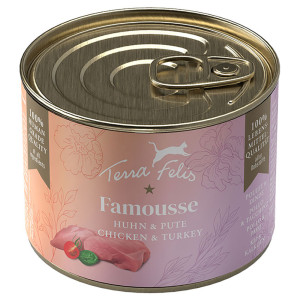 Terra Felis Famousse, 12 x 200 g - Kurczak i indyk