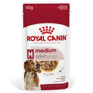 Royal Canin Medium Adult, w sosie - 20 x 140 g