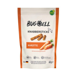 BugBell, pałeczki do gryzienia, marchewkowe - 4 x 60 g