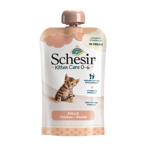 Schesir Kitten in Cream, 10 x 150 g - Kurczak