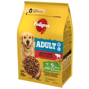 Pedigree Medium Adult, wołowina - 3 x 2,6 kg