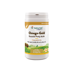 NaturVet Omega Gold - 180 tabletek do żucia