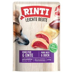 RINTI Leichte Beute, 10 x 400 g - Wołowina i kaczka