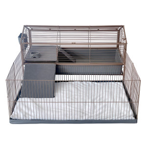 TIAKI domek dla małych zwierząt Chalet 120 - Dł. x szer. x wys.: 148 x 123 x 64 cm