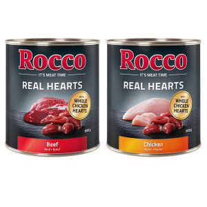 Megapakiet Rocco Real Hearts, 24 x 800 g - 2 smaki
