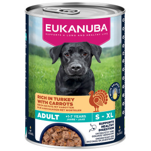 Eukanuba Adult, indyk z marchewką - 12 x 400 g