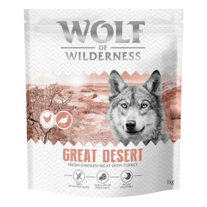 Wolf of Wilderness Adult „Great Desert”, indyk - 4 x 1 kg: nowa receptura