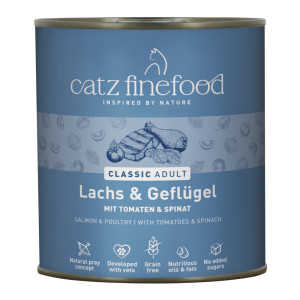 catz finefood w puszkach, 12 x 800 g - Łosoś i drób