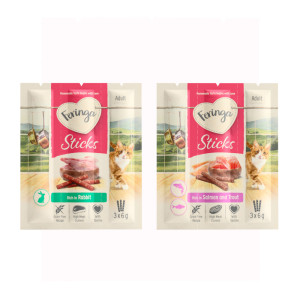 Mieszany pakiet próbny Feringa Sticks - Królik (6 x 6 g) + łosoś i pstrąg (3 x 6 g)