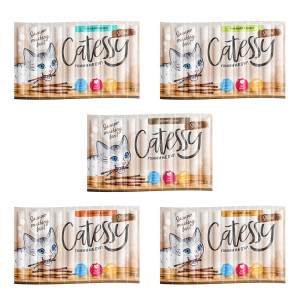 Pakiet Catessy Sticks, 50 x 5 g - Mix (5 smaków)