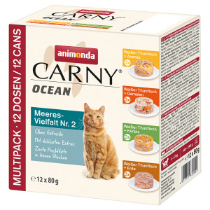 animonda Carny Ocean, 12 x 80 g - 4 smaki, mieszany pakiet II
