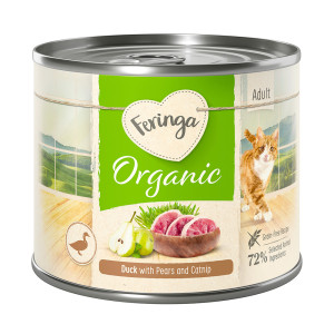 Korzystny pakiet Feringa Bio Menu Adult, 12 x 200 g - Biokaczka z gruszką i kocimiętką