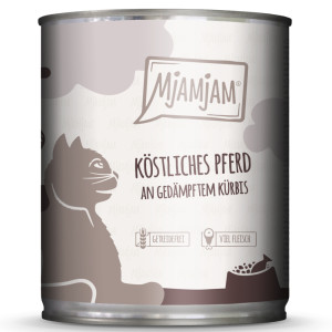 MjAMjAM, 6 x 800 g  - Smaczna konina z gotowaną na parze dynią
