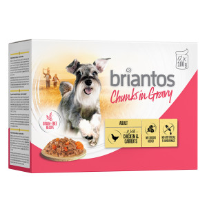 Briantos Chunks w sosie, 12 x 100 g - Kurczak i marchewka