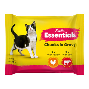 Smilla Essentials kawałeczki w sosie, w saszetkach - 4 x 85 g