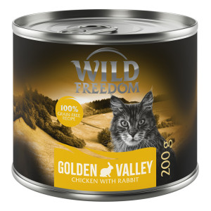 Korzystny pakiet Wild Freedom Adult, 12 x 200 g - Golden Valley - Królik i kurczak