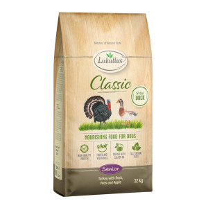 Lukullus Classic Senior, indyk i kaczka - 12 kg