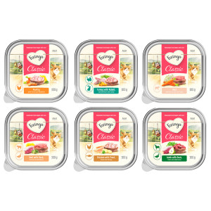 Feringa Classic Meat Menu, miseczki, 6 x 100 g - Mieszany pakiet I (6 smaków)