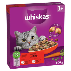 Whiskas 1+ z wołowiną - 2 x 800 g