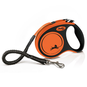flexi Xtreme smycz taśmowa, pomarańczowa, 5 m - S: do 20 kg