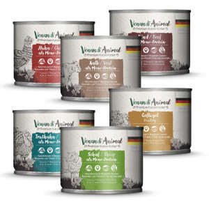 Venandi Animal, 6 x 200 g - Pakiet mieszany (6 smaków)