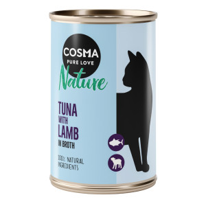 Megapakiet Cosma Nature, 24 x 140 g -  Tuńczyk z jagnięciną