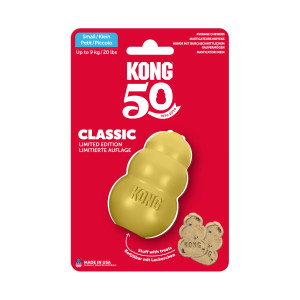 KONG Classic Gold - Rozmiar S: ok. Ø 4,5 x wys. 7,5 cm
