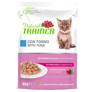 Natural Trainer Kitten & Young  - Tuńczyk, 24 x 85 g