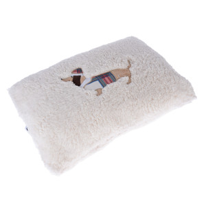TIAKI poduszka Funny Winter Dog - Dł. 50 x szer. 30 cm
