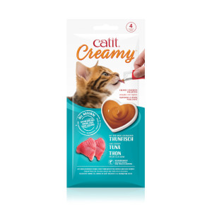 Catit Creamy, 4 x 10 g - Tuńczyk
