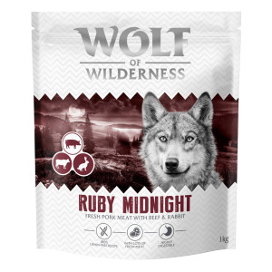 Wolf of Wilderness Adult "Ruby Midnight", wołowina i królik - 4 x 1 kg: nowa receptura